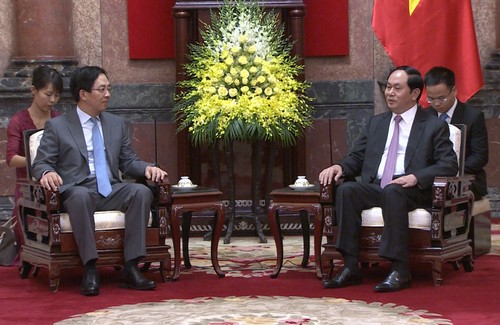 Chủ tịch nước Trần Đại Quang tiếp đại sứ Trung Quốc  - ảnh 1